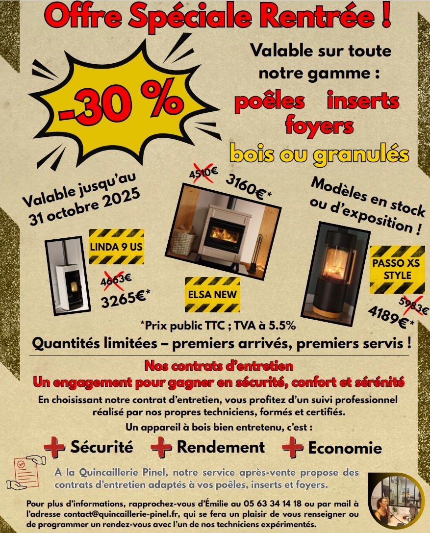 Newsletter Septembre / Octobre – Quincaillerie Pinel